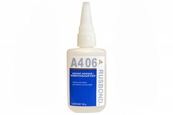 Клей цианокрилатный для эластомеров и резины RusBond A4.06, флакон 50 г