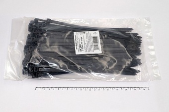 Кабельная стяжка чёрная 8х240 мм пластиковая (100 шт)