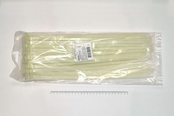 Кабельная стяжка белая 8х400 мм пластиковая (100 шт)