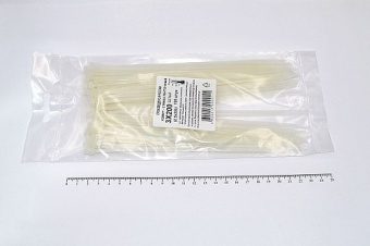 Кабельная стяжка белая 3х200 мм пластиковая (100 шт)