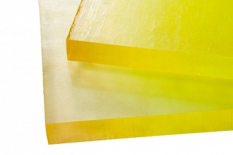 Полиуретан листовой 35 мм (500х500 мм, ~11.5 кг, жёлтый) Китай