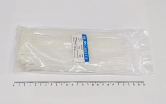 Кабельная стяжка белая 4х200 мм пластиковая (100 шт)